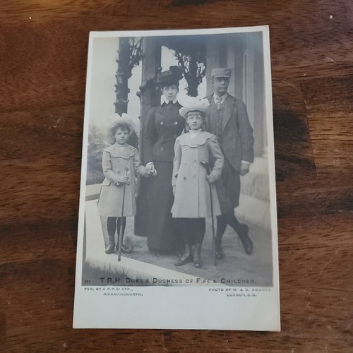 Duke Duchess of Fife & Children Royalty Original Postcard
