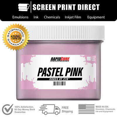 #ad Pastel Pink Screen Printing Plastisol Ink Low Temp Cure 270F 5 Gallon $488.33