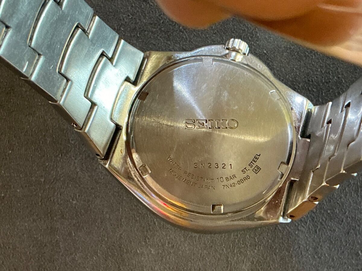 SEIKO, men's watch 7N42-0BR0, steel, quartz, hardlex glass SEIKO, men's watch 7N42-0BR0, steel, quartz, hardlex glass