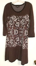Nine West Womens Sweater Dress 3/4 Sleeves Sz L