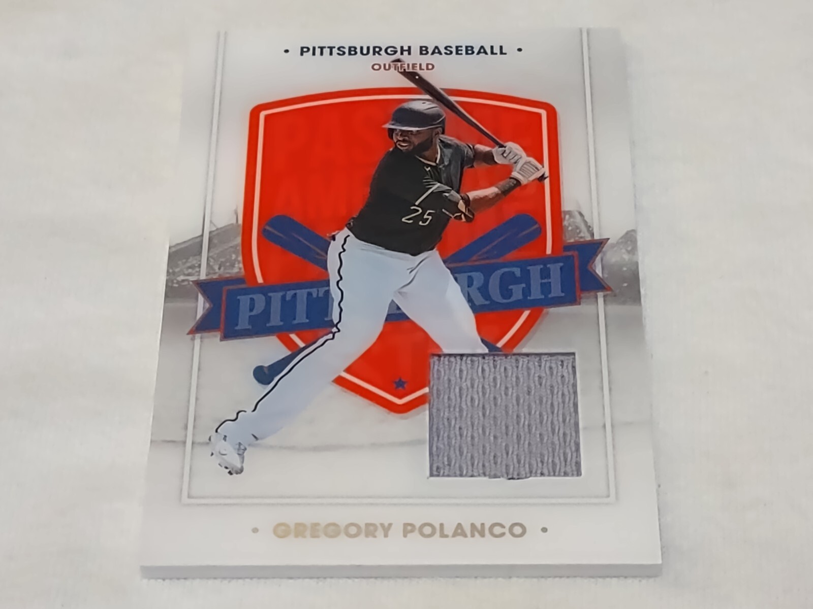 Gregory Polanco 2021 Panini Chronicles America's Pastime Swatches #64 Insert