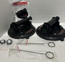 8" Vacuum Suction Cups For Lifting Large Glass 240lb Load Capacity - 2 Pack