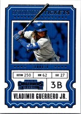 2020 Panini Contenders #WT-6 Vladimir Guerrero Jr. Winning Tickets