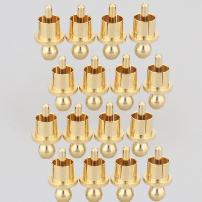 Socket Plug Stopper 16PCS 24 K Gold Plated RCA Caps Short-Circuit Socket Plug Noise Stopper ...