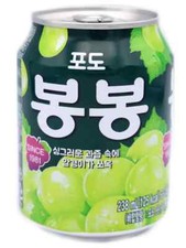 BON BON Korean Fruity Juice Drink (Grape, Strawberry, Pineapple or Peach) 238ml
