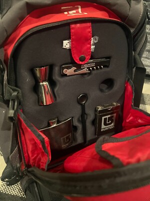 Burton Liquid lounger Backpack cooler bar Stool radio Backwoods