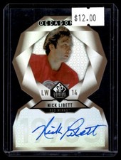 2020-21 SP Signature Edition Legends Decagons Gold Autographs Nick Libett Auto
