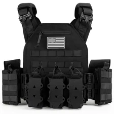 Tactical Vest  Breathable Quick Release Adjustable Tactical Gear for Training