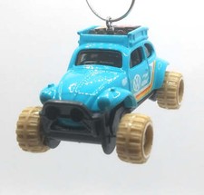 Christmas Ornament for Volswagen "Baja Bug" Light Blue/Volkswagen Decal