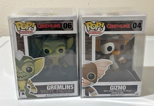 Funko Pop Gremlins Set Gizmo And Spike OG Large Font First Run #04 #06