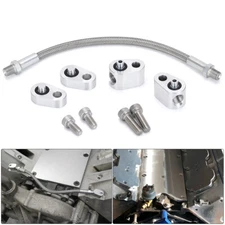 LS Coolant Steam Port Crossover Hose Kit Throttle Body Bypass Tube For LS GM 