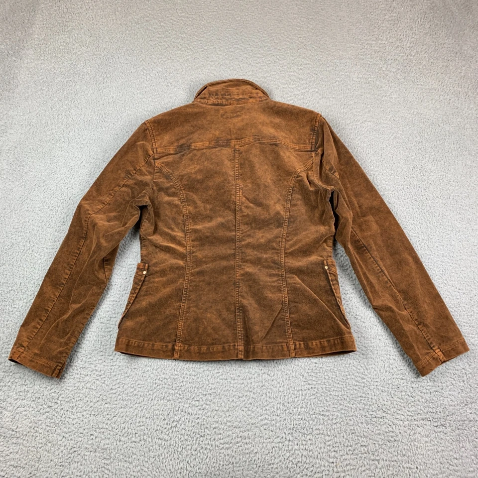 Chaqueta The Territory Ahead Mujer 8 Marrón Terciopelo Blazer Safari Abotonada De Colección Foto 2 de 4