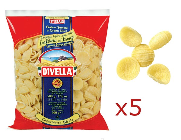 Pasta Divella Italienische Orecchiette Aus Hartweizenmehl 5 StüCk 500 Gr-image