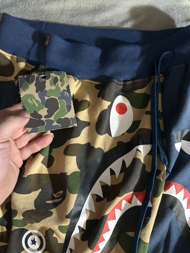 Pantalones Cortos A Bathing Ape Tostado/Azul Marino L Foto 4 de 4