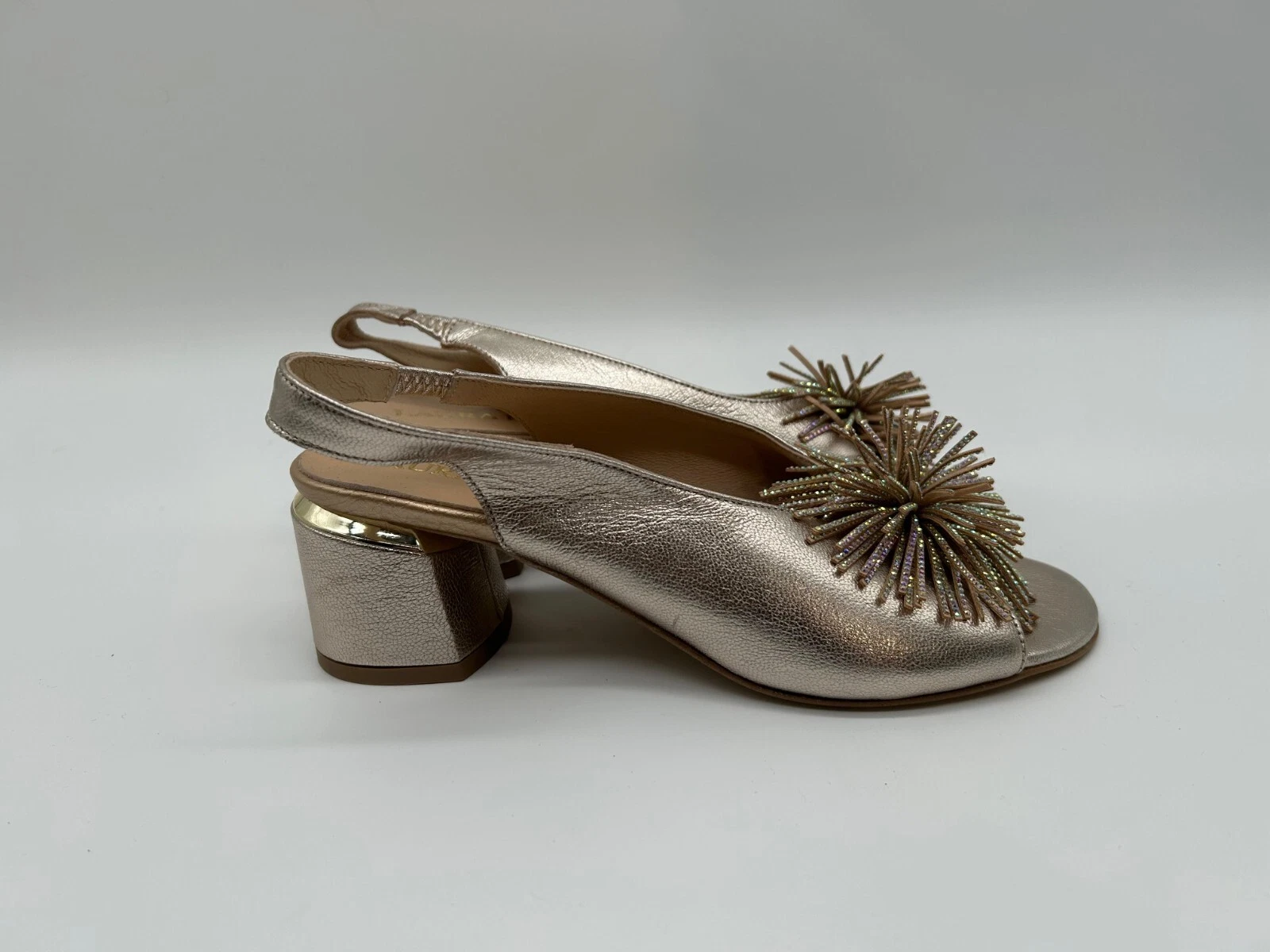ADIDAS Laura Messi sandalo donna pelle oro EUR 37