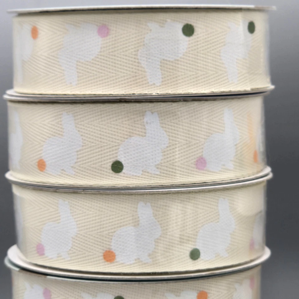 Place & Time Easter Ribbon Lot, 5 - 3/8" & 6 - 7/8", 3 Wire Edged 1.5" *read* - Image 2 of 4