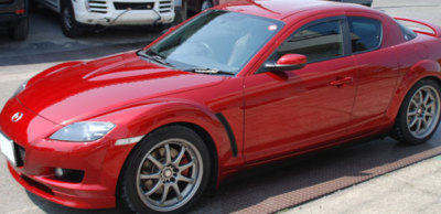 2003 2008 JDM MAZDA RX8 SE3P 4PIECE REAR RED BLACK SEAT SET RARE