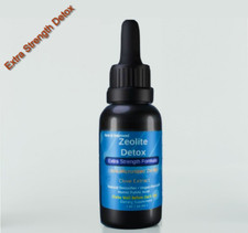 Liquified Zeolite Liquid Natural Detox Extra Strength Glass Bottle exp 10/27