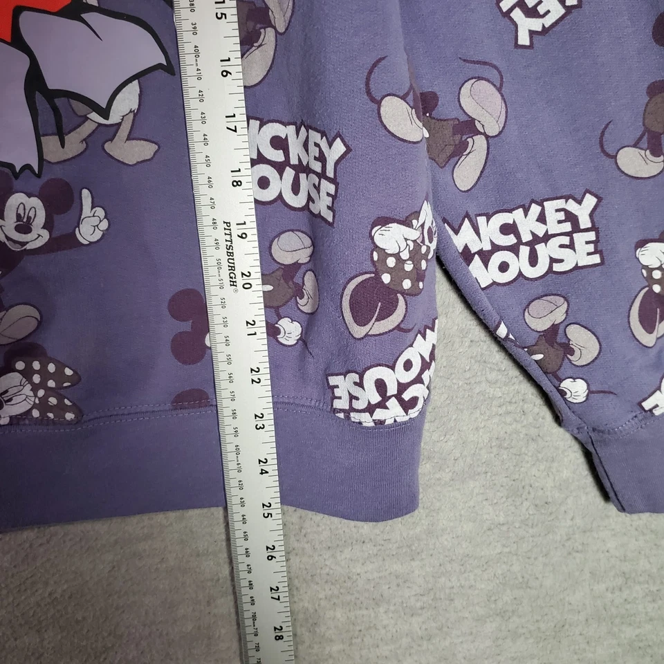 Disney Niños Sudadera XL Púrpura Sudadera con Capucha Logo Estampado Completo Polar Pullover Juvenil Foto 3 de 4