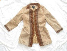 Women's Outbrook Hook And Loop Genuine Leather Jacket Size Small