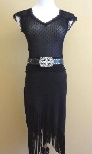 Cinturones negros Cinturón Tony Lama para Mujeres