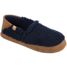 Acorn Women's Slippers Moc II Navy Popcorn Collapsible Heel, Medium A20132NPCWM