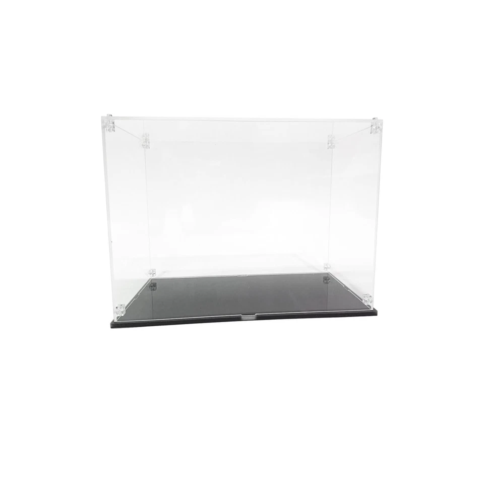 Clear Acrylic Display Case for LEGO or Collectables – Black Base, Dustproof - Image 3 of 3