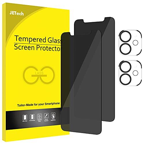 Privacy Screen Protector and Camera Lens Protector Compatible with iPhone 11