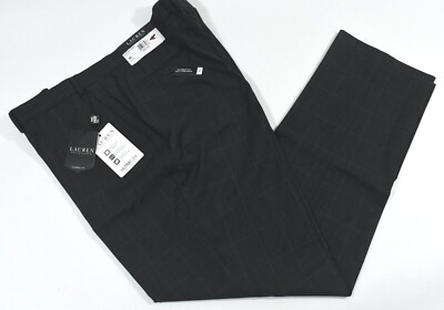 Lauren Ralph Lauren Mens Pants New 36 38 40 42 44 Ultra Flex Brown/Blue Plaid
