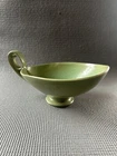 Vintage Red Wing Art Pottery Stylized Handle Teardrop Bowl Made In USA #M1572