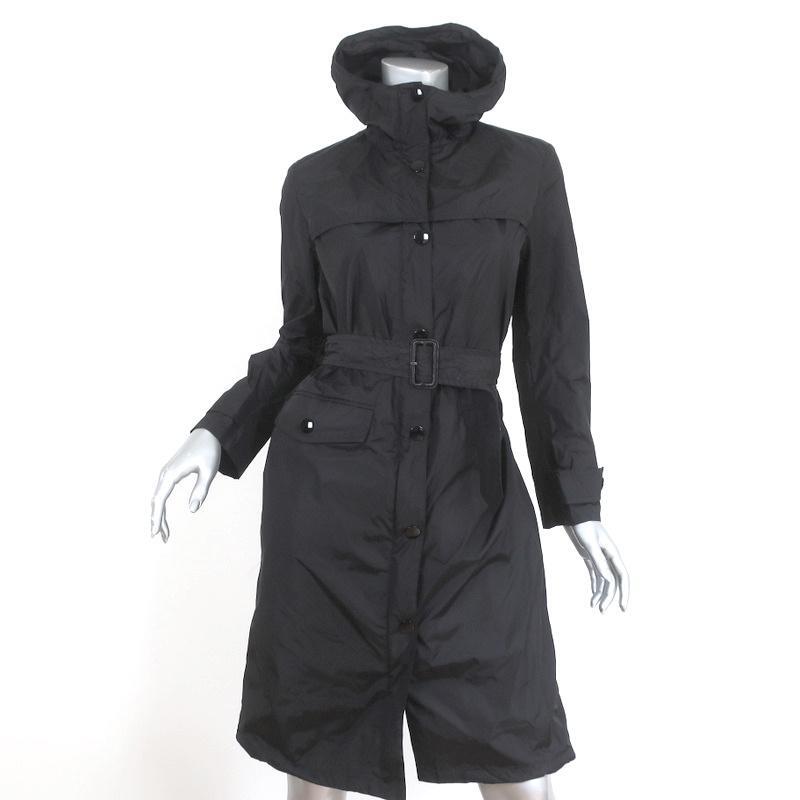 トレンチコート PRADA Midnight blue Re-Nylon trench coat Re-Nylon trench coat in black - Prada | Mytheresa