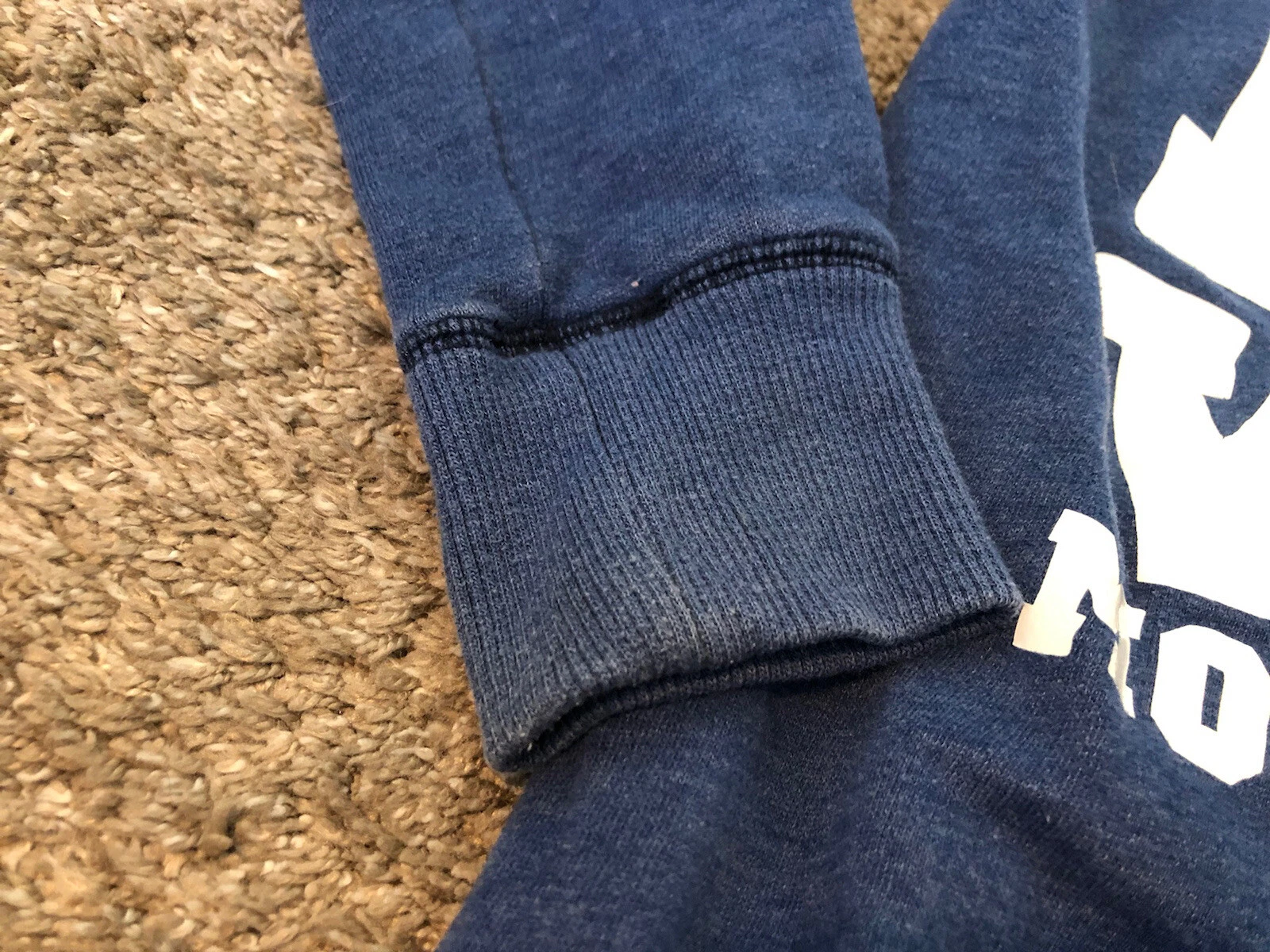 UNDERCOVER Felpa con cappuccio WVU Mountaineers Victoria's Secret rosa donna S blu logo West Virginia