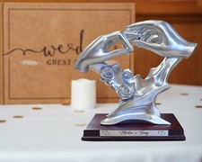 Bond of Marriage With This Ring Wedding Gift Sculpture Anniversary FREE Engravin