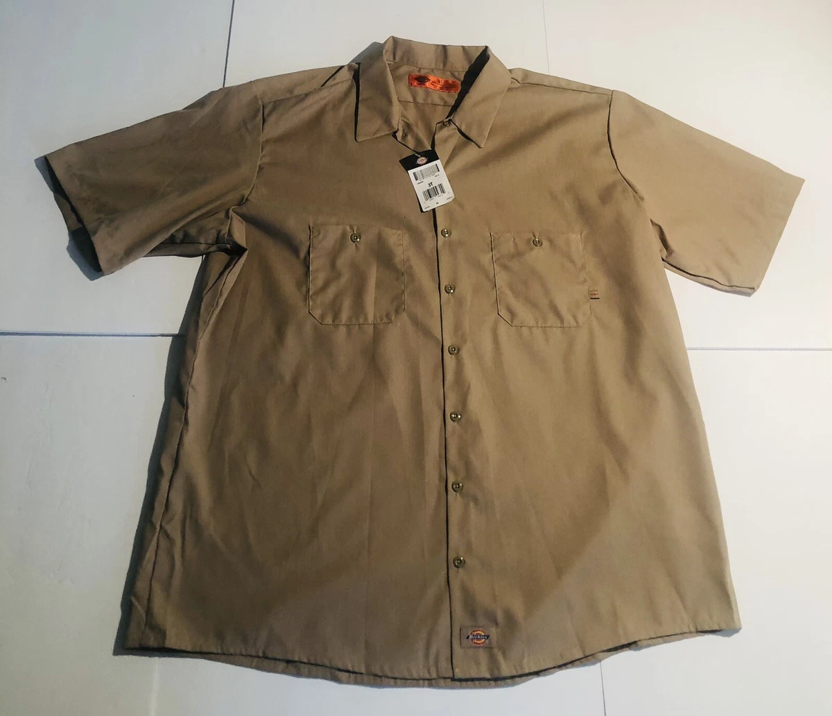 Dickies industrial short store sleeve work shirt