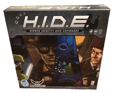 Board Game H.I.D.E Hidden Identity Dice Espionage NEW Mayday Games Korea Mystery