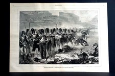 Rear Guard Protecting a Convoy 1874 Harper's Bazar Print