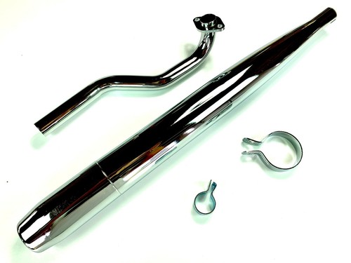 SET Tuning Krümmer P3 Chrom + Auspuff Für Hercules Prima GT Und GX