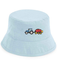 Tractor & Square Baler Bucket Hat ? Country Farmcore Style