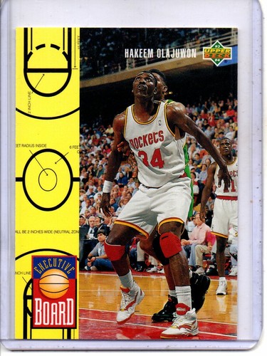 1993-1994 UPPER DECK #425 HAKEEM OLAJUWON HOUSTON ROCKETS (HALL OF FAMER) - 第 1/2 張圖片