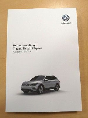 Vw Tiguan Allspace 2020 Bedienungsanleitung Betriebsanleitung Ausgabe 11 2019 Ebay