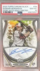 PSA 10 GUNNAR HENDERSON RC 2023 Topps Chrome Black Ivory Auto Gold Trim Ref #/25