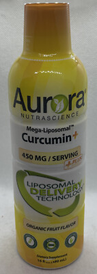 Aurora Nutrascience Mega-Liposomal Curcumin+ 450mg [Fruit Flavor] 16 fl. oz.