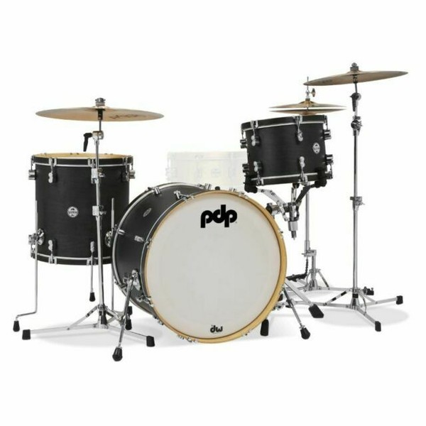 PDP Concept Maple Classic 3pc Drum Set 22/13/16 Ebony Stain
