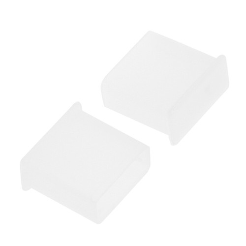 50 Pcs USB Covers Transparent Plugs for Protecting Laptop USB Ports