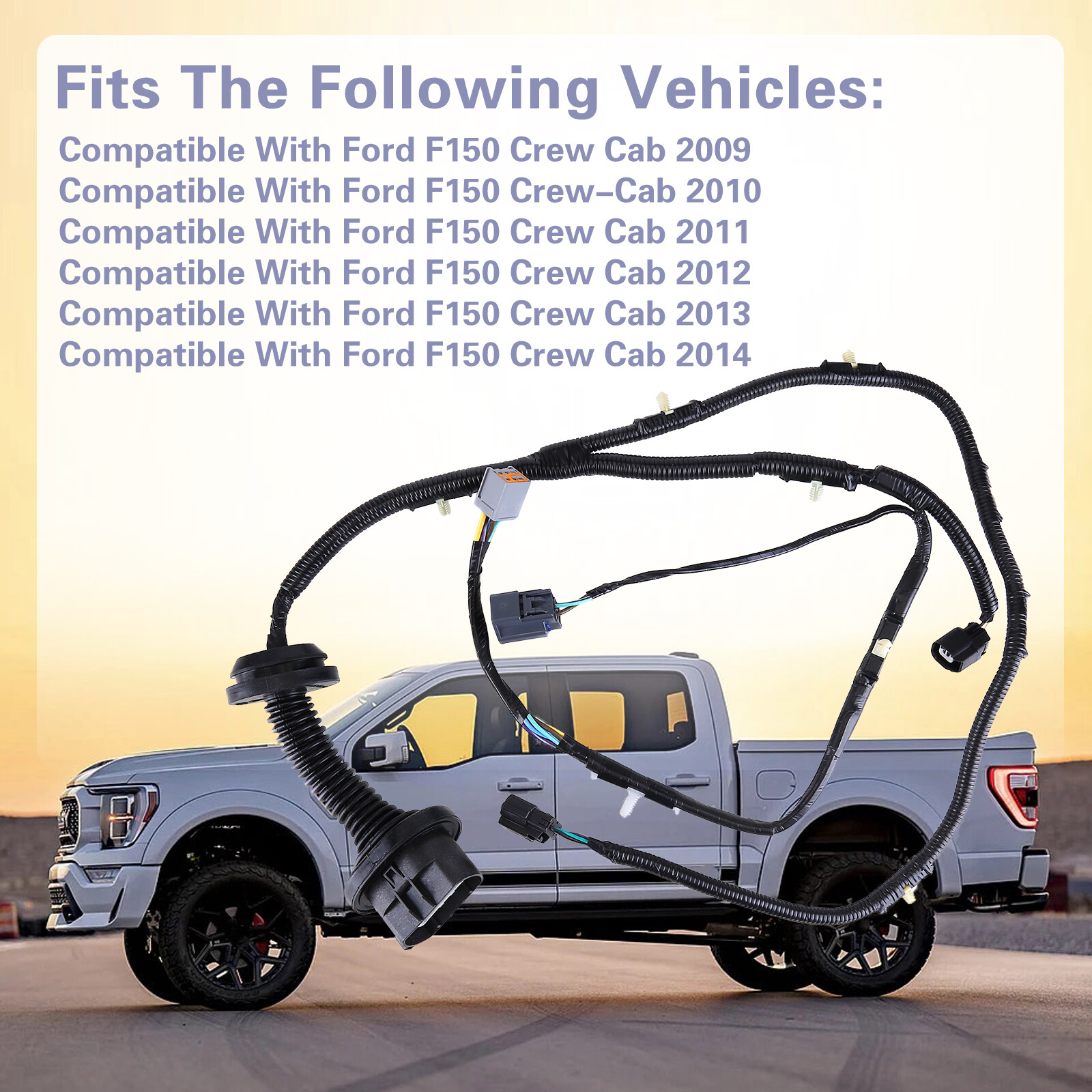 For 20092014 Ford F150 LH & RH Side Crew Cab REAR Door Jumper Wire
