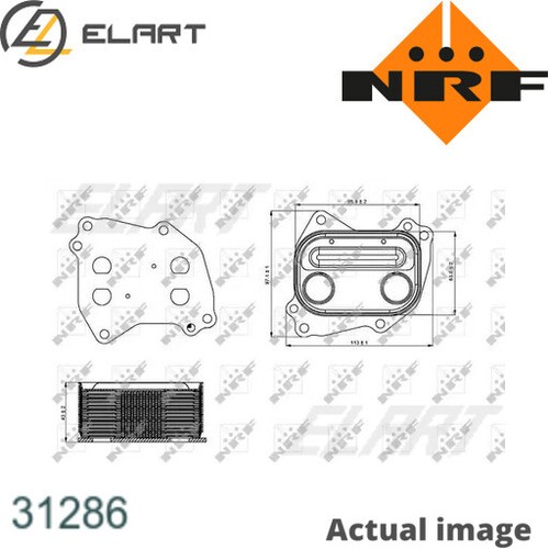 ENGINE OIL COOLER FOR BMW 1 F20 N13 B16 A 1 F21 3 F30 F80 NRF