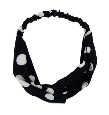 Ella Jonte Haarband schwarz weiß Punkte Polka Dots Rockabella Retro Alice Band