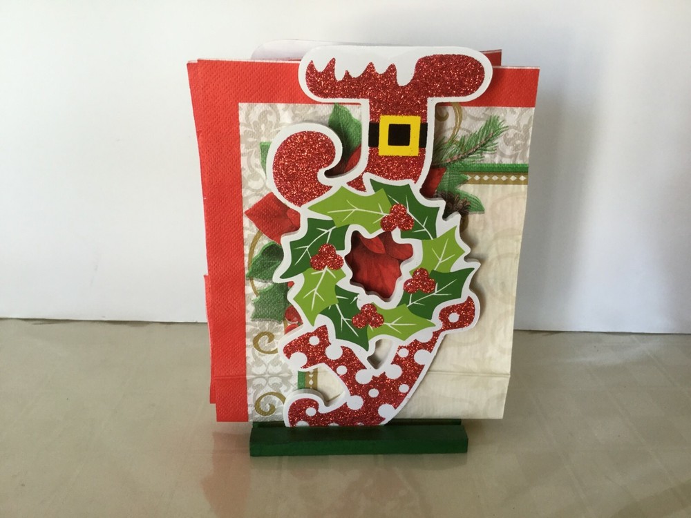NAPKIN HOLDER CHRITMAS  HOLDER HOLIDAYS NAPKIN HOLDER SANTA NAPKIN HOLDERS