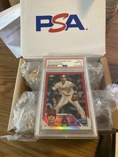 2023 Topps Chrome Mitchell And Ness Shohei Ohtani Red #d 5/5 PSA 10