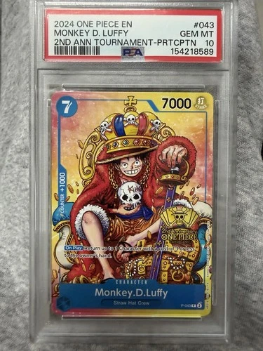 Monkey.D.Luffy (2nd Anniversary Stamped Promo) P-043 One Piece Promotion...